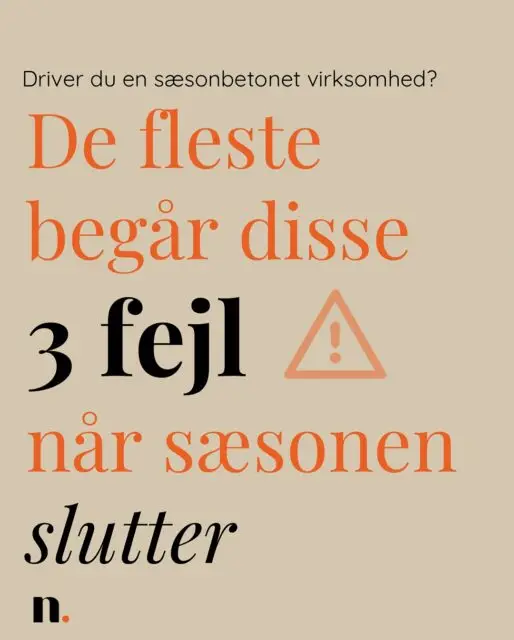Nogen skulle jo fortælle dig det 👀

Sæsonen er slut - men det er dit arbejde desværre ikke. 

🚫 Fejl 1: Ingen vil spilde sin tid på forældet information. Det øger chancerne for, at brugeren springer væk fra din hjemmeside. Slet det - eller endnu bedre - erstat det med relevante datoer for 2026, hvis du allerede kender dem! 

🚫 Fejl 2: Hvis du vil have, at kunder skal vælge dig, når de er klar til at købe det du tilbyder, så skal du forblive i deres bevidsthed. Din marketingplan kan ikke vente til næste år, men skal planlægges nu, så du bliver ved med at være synlig for kunderne online. 

🚫 Fejl 3: SEO tager tid, og selvom du går igang NU, kan der går alt fra 1-3 måneder, før du opnår det resultat du ønsker. I nogle brancher - feriehusbrancen især - begynder mange kunder allerede med at søge efter ferier i januar. Og så skulle du altså helst være startet for 1 måned siden...

👉🏼 Har du brug for hjælp til at få overblikket, eller vil du holde en tiltrængt ferie med ro i sindet, fordi du ved, andre tager sig af det? Skriv “👊🏼” i kommentarfeltet, så sender vi et link til at booke en afklarende samtale - det er gratis og uforpligtende! 

Sammen hjælper vi dig med at blive klar til sæsonen 2026 🚀🩷🧡