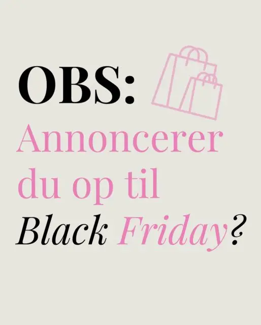 En heads up til dig med et mindre annoncebudget 📣

Ahhhh... Den vidunderlige og altid foranderlige verden af annoncering på Meta 🧘‍♀️

👉🏼 Har du bemærket, at dine annoncer performer dårligere end de plejer? Eller, at du skal betale mere for de samme resultater?

Bare rolig, du er ikke alene. Vi er rigtig mange, der ligger og betaler flere penge for vores resultater lige nu. 

Årsag? Fordi fredagen over alle fredage nærmer sig 🥁

Black Friday ⚡🖤

Har du et begrænset annoncebudget, ligesom os, har du kke råd til at gå glip af denne heads up 💸

Psst... Gå ikke glip af vores priser, der til en forveksling kan ligne et Black Friday tilbud, men simpelthen bare er skarpe, konkurrencedygtige priser - i går, i dag og nok også i morgen 🤫 

Disclaimer: Det er ikke sikkert, at Black Friday har nogen indvirkning på dine annoncer, ligesom du kan opleve andre perioder på året - fx jul 🎅 - hvor din annoncering også er dyrere end den plejer. Så tjek altid op på dine annoncers performance, inden du laver nogle ændringer. 

#onlinemarkedsføring #lokalmarkedsføring